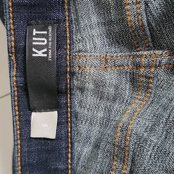 KUT from the Kloth  Lauren Mid Rise Crop Slim Jeans/ Size 6 - Picture 3 of 12